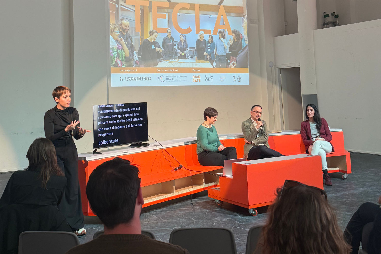 momento del talk dedicato a TECLA
